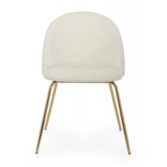 Krzesło TANYA VELVET Biały