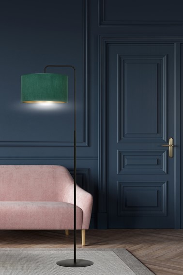 Lampa Podłogowa HILDE LP1 Czarny/Zielony