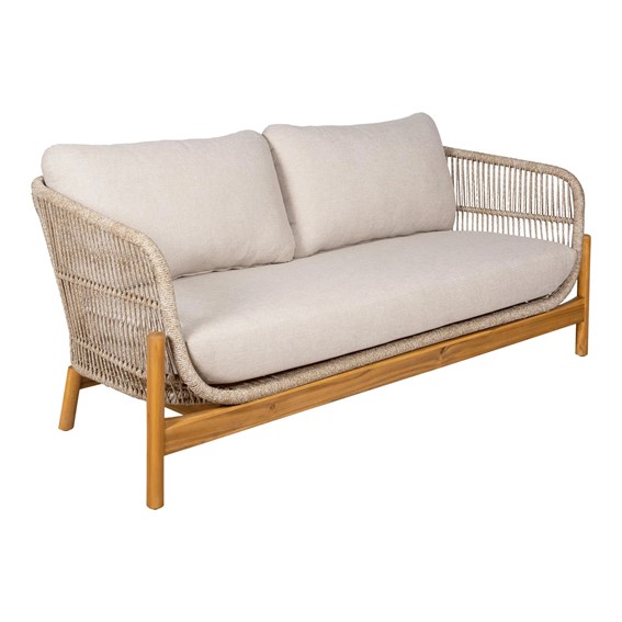 Sofa Ogrodowa TERRACINA Beżowy/Brązowy