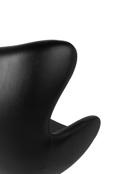 Fotel EGG Szeroki PU Czarny