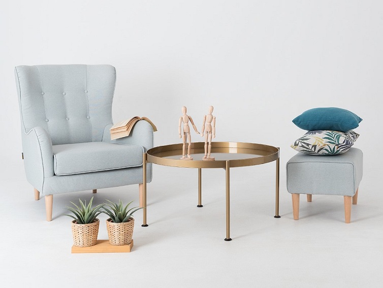 Stół kawowy HANNA METAL 80-1F