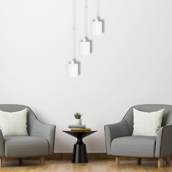 Lampa Wisząca SATINNA 1S Biały