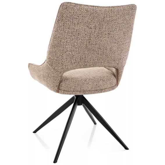 Krzesło FINO I Ciemny Beż/Czarny Mat