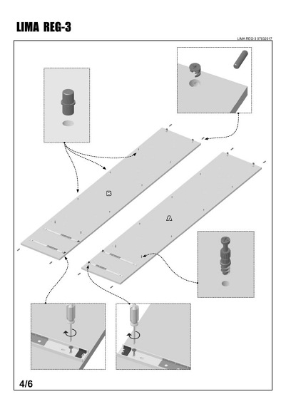 Regał LIMA REG3 Dąb Sonoma/Biały