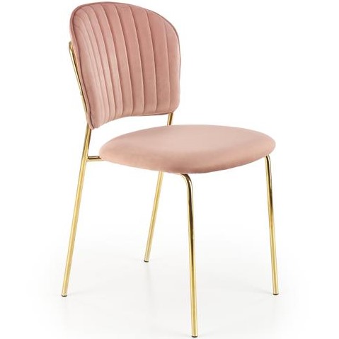 Krzesło K499 Złoty/Różowy