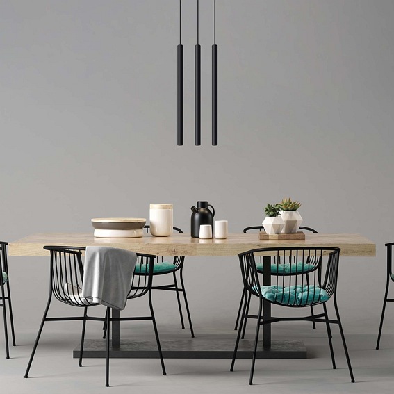 Lampa Wisząca Langi 3L 30x105 Czarny