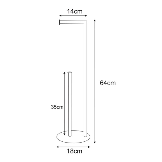 Stojak na Papier Toaletowy KS-55 Beżowy
