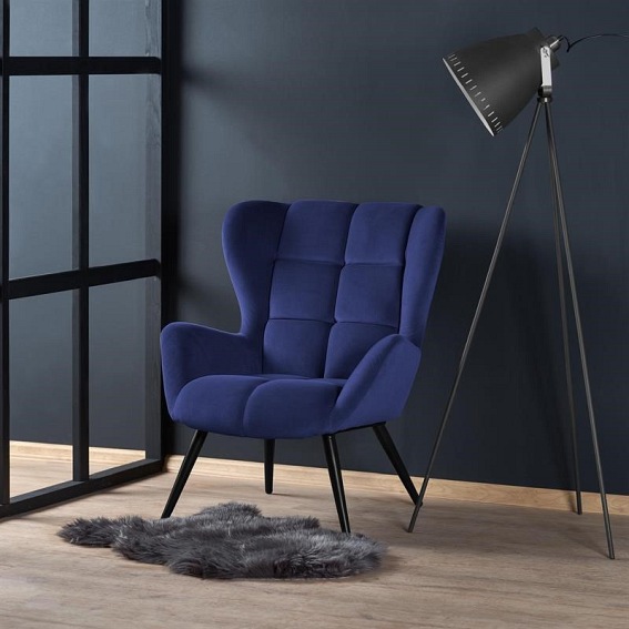 Fotel Wypoczynkowy TYRION Granatowy