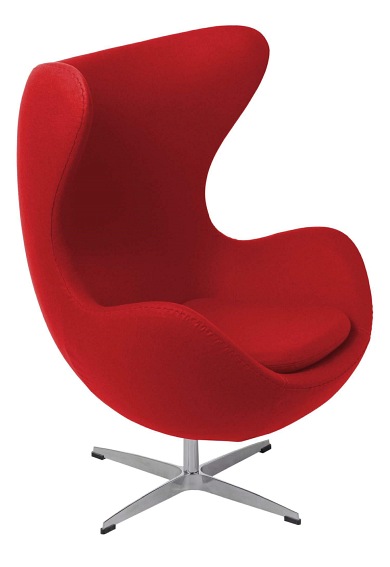 Fotel Jajo 66x78x106 Czerwony Kaszmir Premium 24