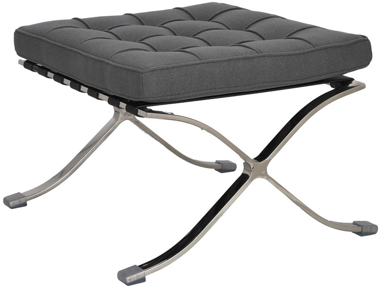 Podnóżek BA1 Tkanina Antracyt