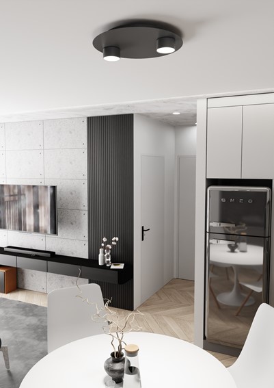 Lampa Sufitowa BOLX 2 Czarny