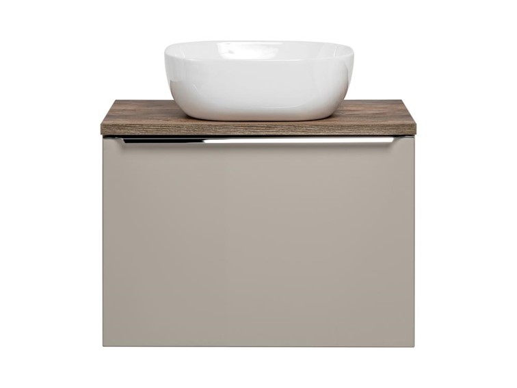 Zestaw SFT B UN 6252 60cm (Szafka + Blat + Umywalka) Szary/Dąb