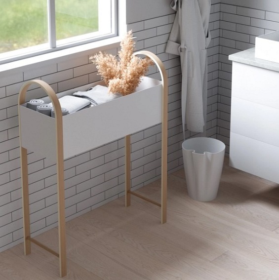 UMBRA organizer BELLWOOD biały naturalny