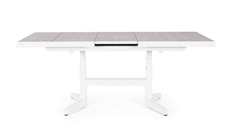 Stół Rozkładany Ogrodowy ROBERT (183-143)x75 cm Biały