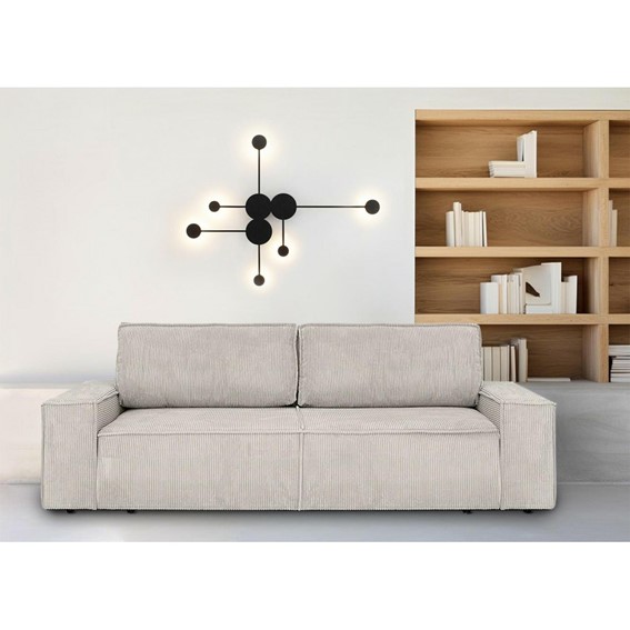 Sofa PILLOW z Funkcją Spania 255cm Szary