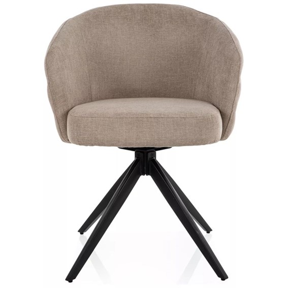 Krzesło ORES Beż/Czarny Mat