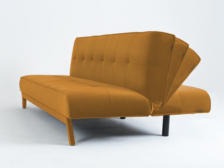 Sofa Rozkładana 3 os. Modes L 210x90x78 Marakuja/Czarny