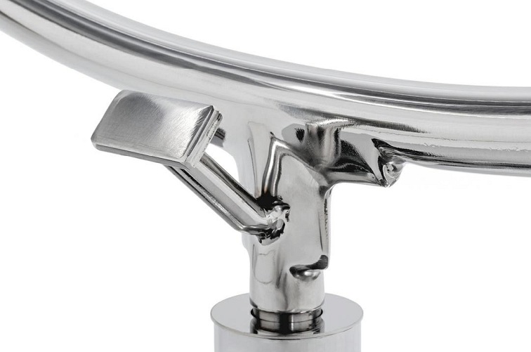 Fotel BUBBLE STAND 2 Poduszka Czarna Ekoskóra