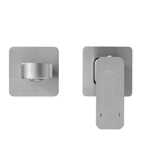 Bateria Umywalkowa Podtynkowa ARLO Nikiel Szczotkowana