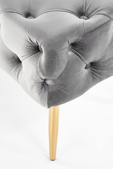 Ławka ATHENA Popielaty/Złoty