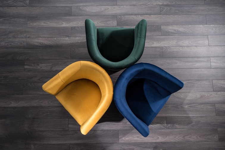 Fotel TM-1 Velvet Wenge/Beżowy Bluvel 28