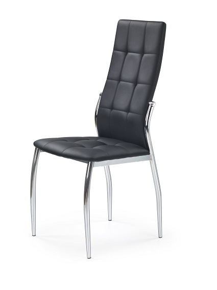 Krzesło K209 Chrom/Czarny Ekoskóra