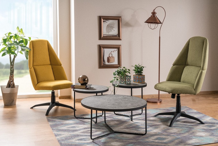 Ława (Zestaw) ARTEMIDA Szary/Czarny