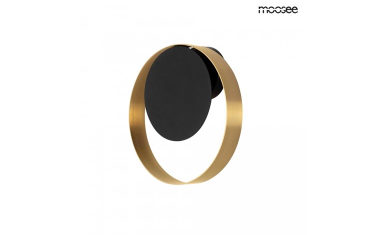 Lampa Ścienna BAND Złoty/Czarny