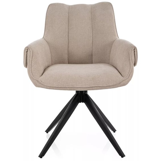 Krzesło GIO Jasny Beż/Czarny Mat