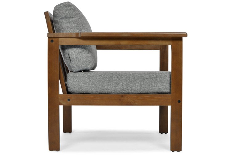 Fotel Ogrodowy BELLA Brązowy/Grafitowy