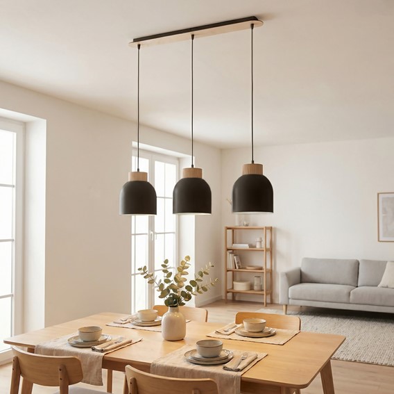 Lampa Wisząca VIGO 3 Czarny