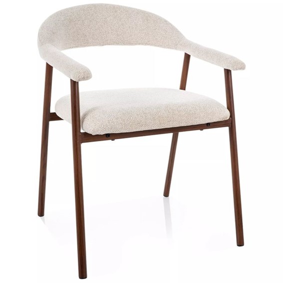 Krzesło LAGOS D Raven Jasny Beż/Orzech