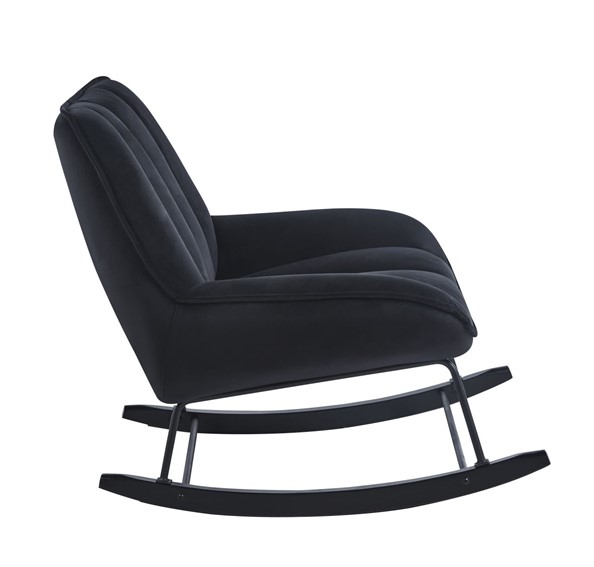 Fotel Bujany Velvet FR5-FX Czarny