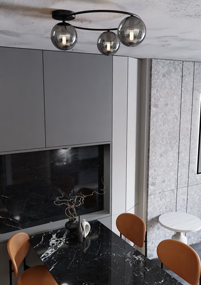 Lampa Sufitowa SOPRA 3 Czarny/Grafitowy