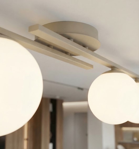 Lampa Sufitowa KAIRO 3 Beżowy/Biały