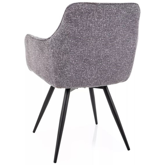 Krzesło BALLO LEO Szary/Czarny Mat