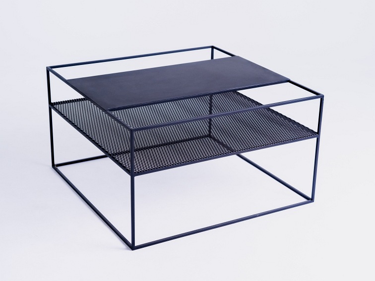 Stół Kawowy Matrix Metal 80x80 Czarny