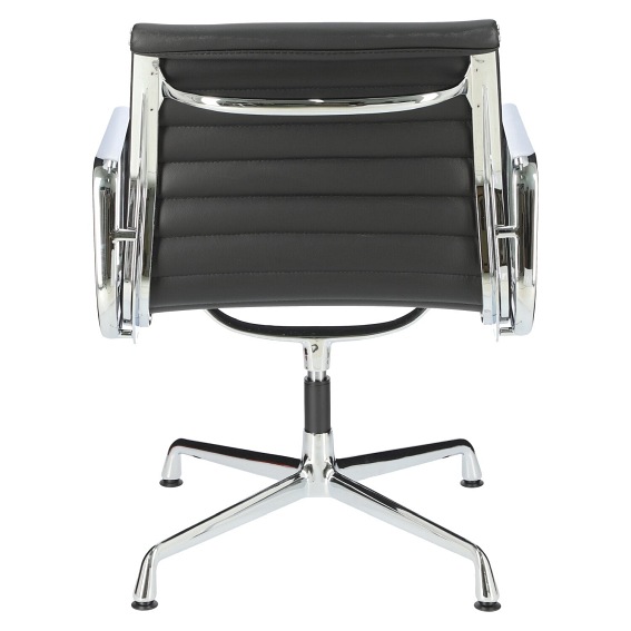 Fotel Konferencyjny CH1081T 57x58x75 Czarna Skóra/Chrom