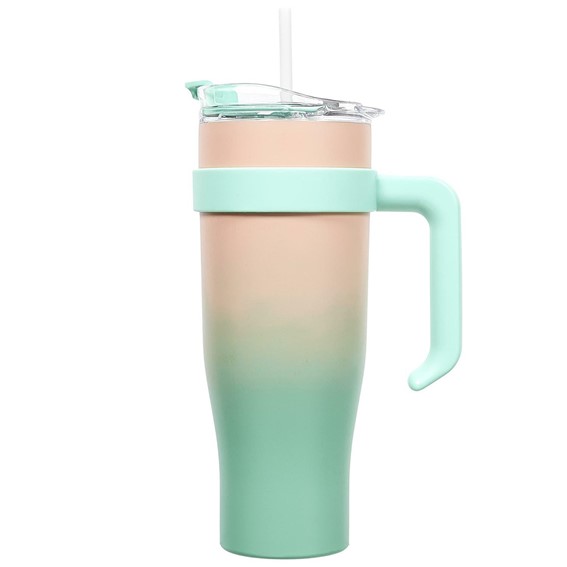 Kubek Termiczny MIAMI TIE-DYE Pomarańczowy/Zielony