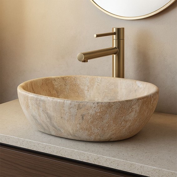Umywalka Nablatowa AMELIA 48 Savana Beżowy