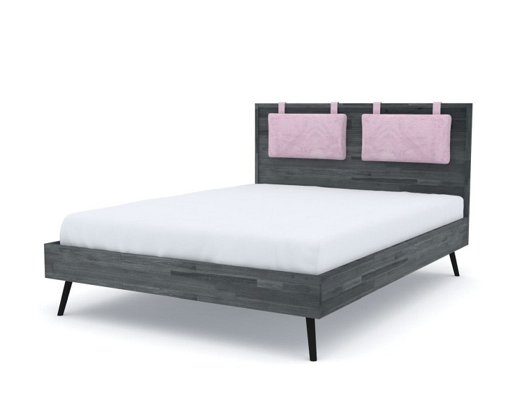 Łóżko Capella BQ01 140x200 Szary/Czarny