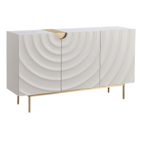 Komoda STILIG ST321 Biały/Złoty