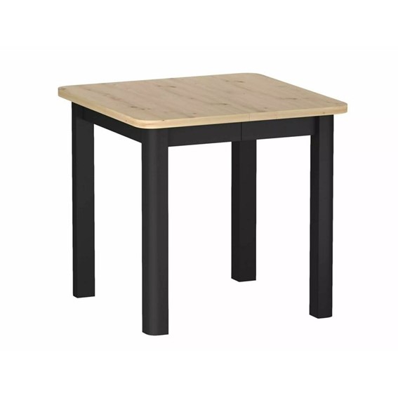 Stół Rozkładany OSKAR (200-80)x80cm Dąb Artisan/Czarny Mat