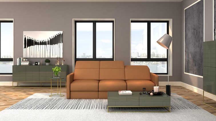 Stolik ROSE HILL RH06 Zielony/Złoty