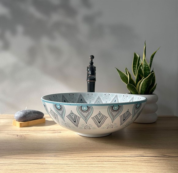 Umywalka Nablatowa MANDALA Wielokolorowy