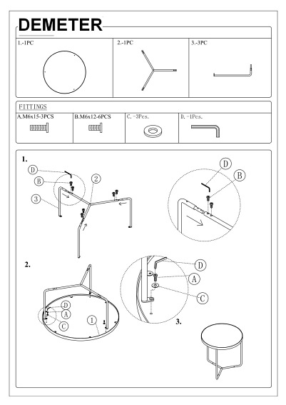 ŁAWA DEMETER SZARY (EFEKT BETONU) / CZARNY