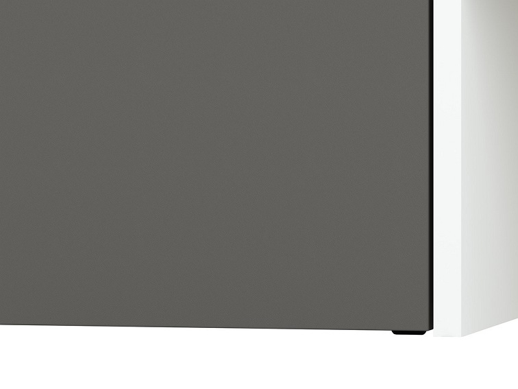 Łóżko FINI 09 Biały/Szary/Dąb