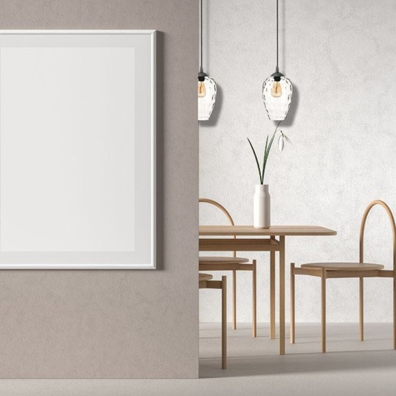 Lampa Wisząca FIORA 1S Czarny