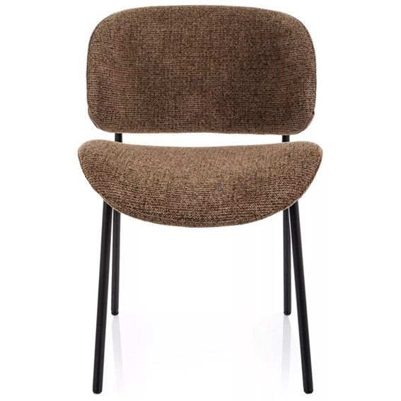 Krzesło KISO Noelle Cappuccino/Czarny Mat