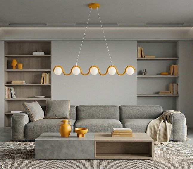 Lampa Wisząca SINUS 5 Pomarańczowy